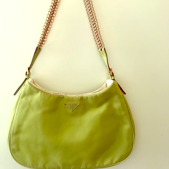 Prada Handbags - MUST GO!! Authentic Prada Bag Gold Chain Detail